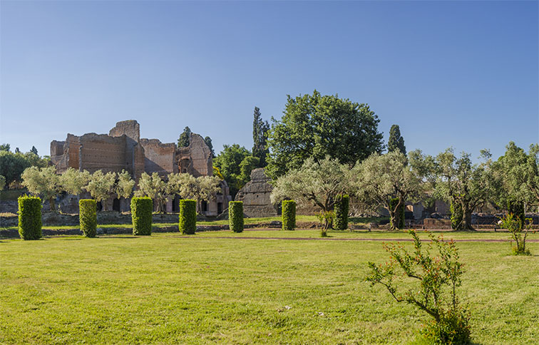 panorama di villa adriana